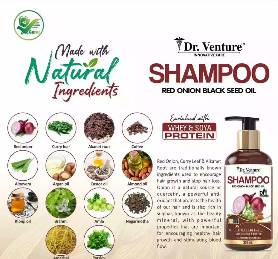 Dr. Venture Red Onion Shampoo With Red Onion