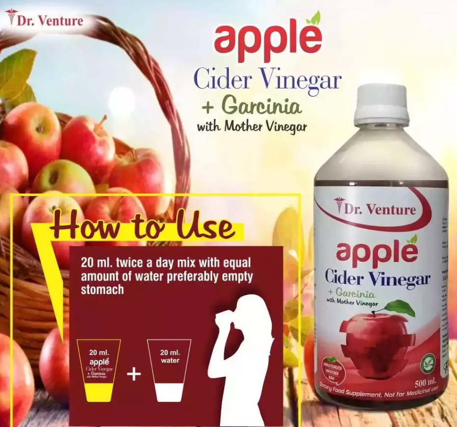 Dr. Venture Raw Apple Cider Mother Vinegar