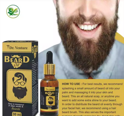 Dr. Venture Beard Oil and Moustache Oil Beard Growth Oil