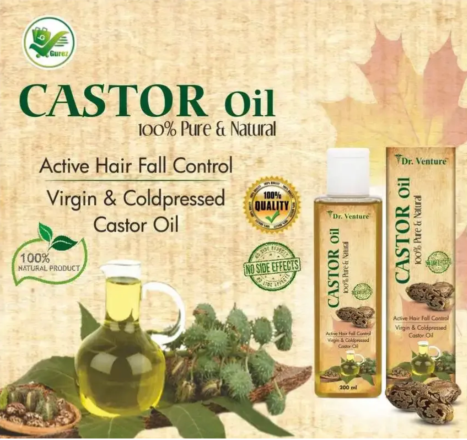 Dr. Venture Pure & Natural Premium Cold Pressed Castor Oil