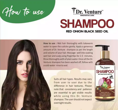Dr. Venture Red Onion Shampoo Pack Of 2