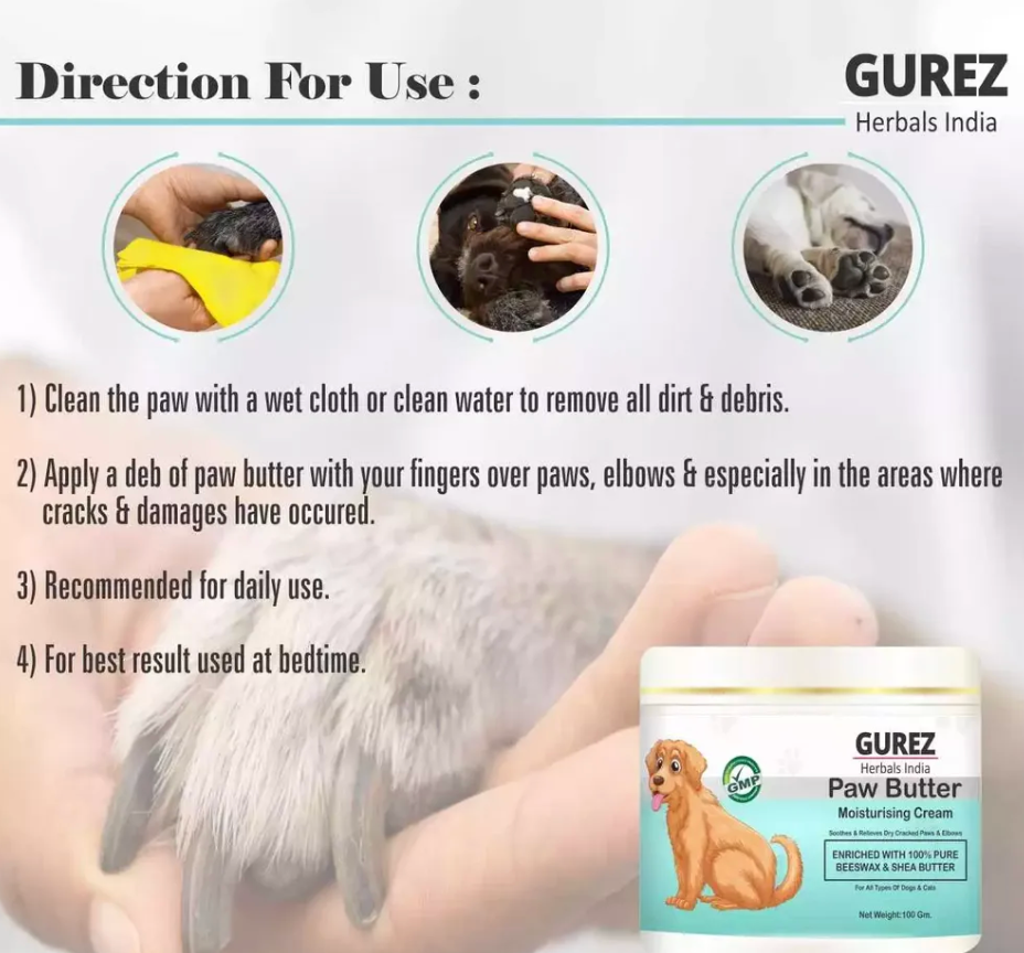 GUREZ Paw Butter Moisturising Cream for Pets